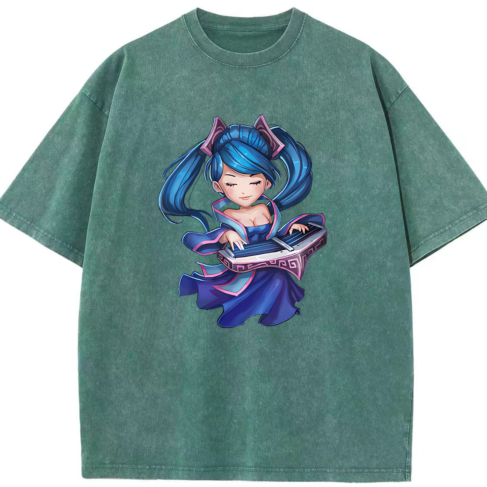 （画像用） リーグ・オブ・レジェンド League of Legends LOL 綿100% ヴィンテージ風 半袖Tシャツ（フロントプリント）